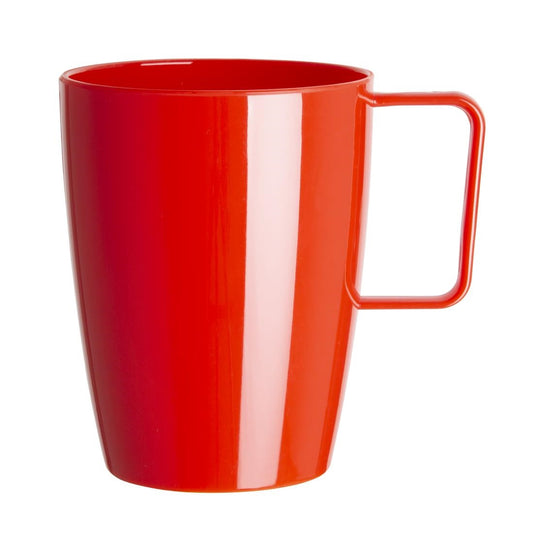 Olympia Kristallon PC Handled Beaker Red - 284ml 9.6fl oz (12 Pack) • PAS-CE289