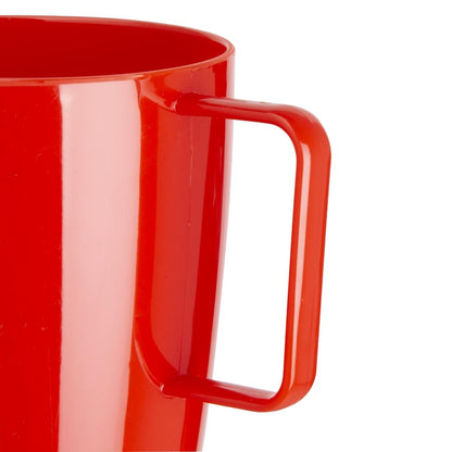 Olympia Kristallon PC Handled Beaker Red - 284ml 9.6fl oz (12 Pack) • PAS-CE289