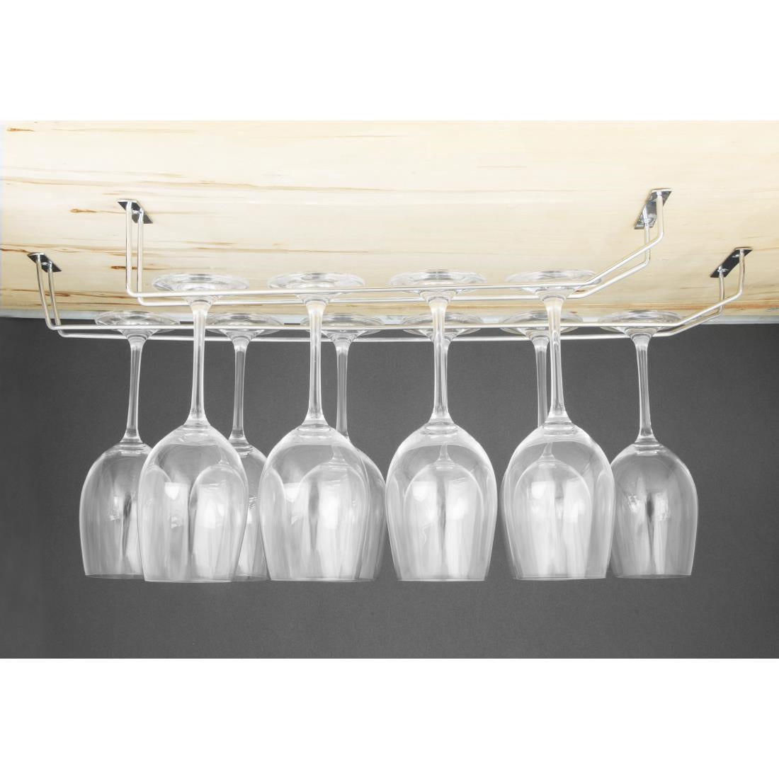 Olympia Wine Glass Rack Chrome 610mm • PAS-CE308