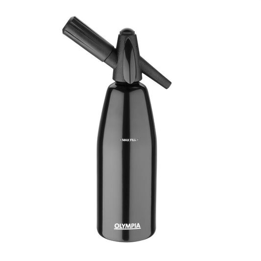 Olympia Soda Siphon Black 1Ltr • PAS-CE341
