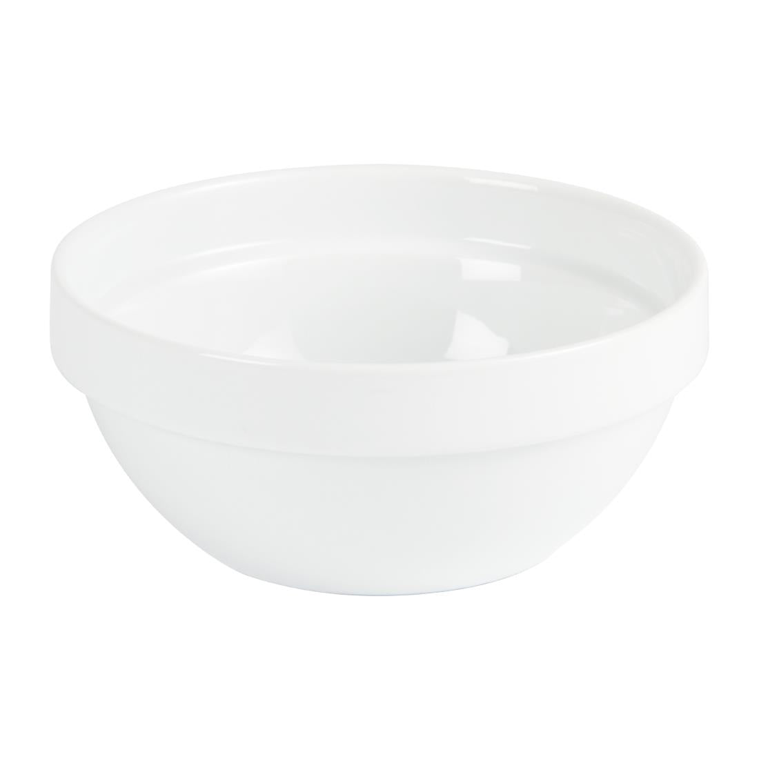 Olympia Whiteware Stacking Bowl White - 540ml 18.2fl oz (12 Pack) • PAS-CE530