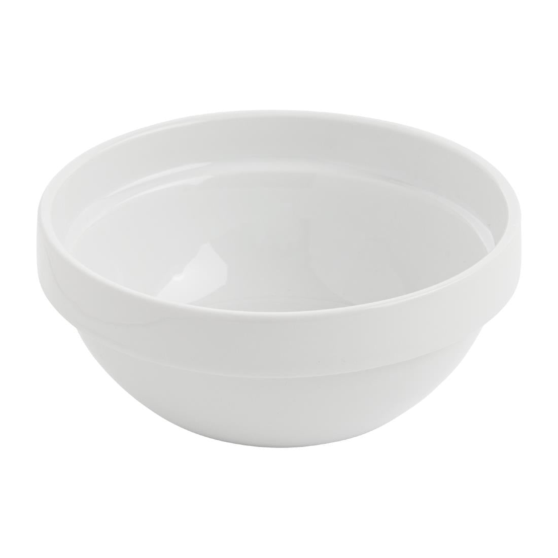 Olympia Whiteware Stacking Bowl White - 540ml 18.2fl oz (12 Pack) • PAS-CE530
