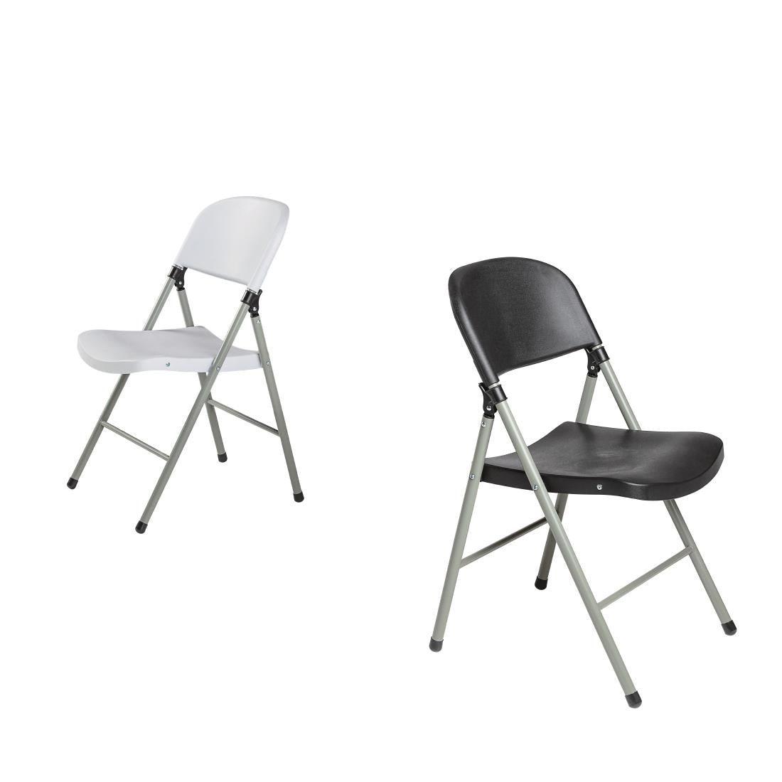 Bolero Foldaway Utility Chairs White (2 Pack) (Pack of 2) • PAS-CE692