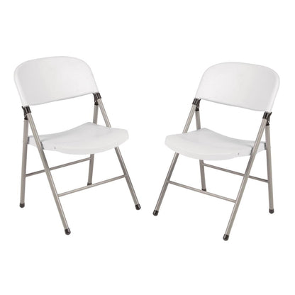 Bolero Foldaway Utility Chairs White (Pack of 2) • PAS-CE692