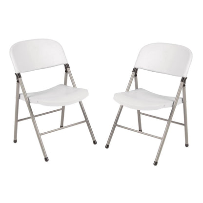 Bolero Foldaway Utility Chairs White (2 Pack) (Pack of 2) • PAS-CE692
