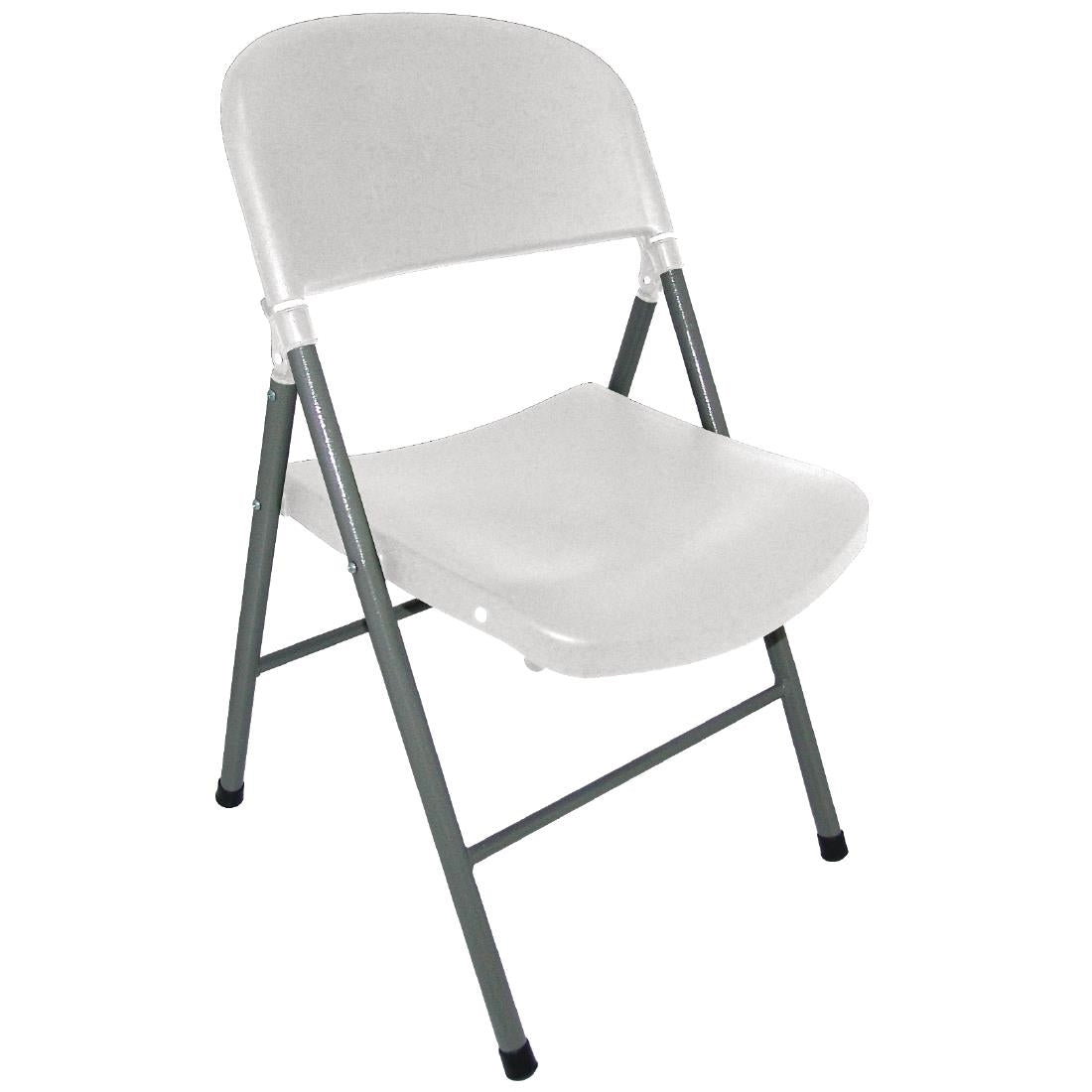 Bolero Foldaway Utility Chairs White (2 Pack) (Pack of 2) • PAS-CE692