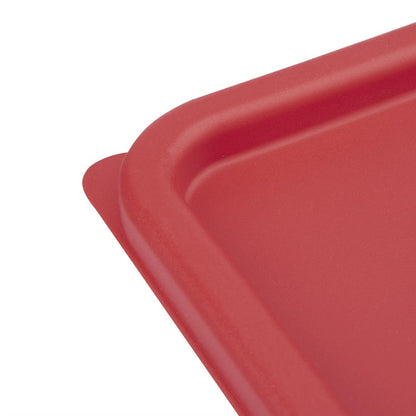 Hygiplas Red Square Food Storage Container Lid Medium • PAS-CF041
