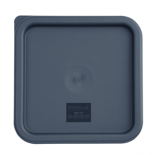 Hygiplas Blue Square Food Storage Container Lid Medium • PAS-CF044