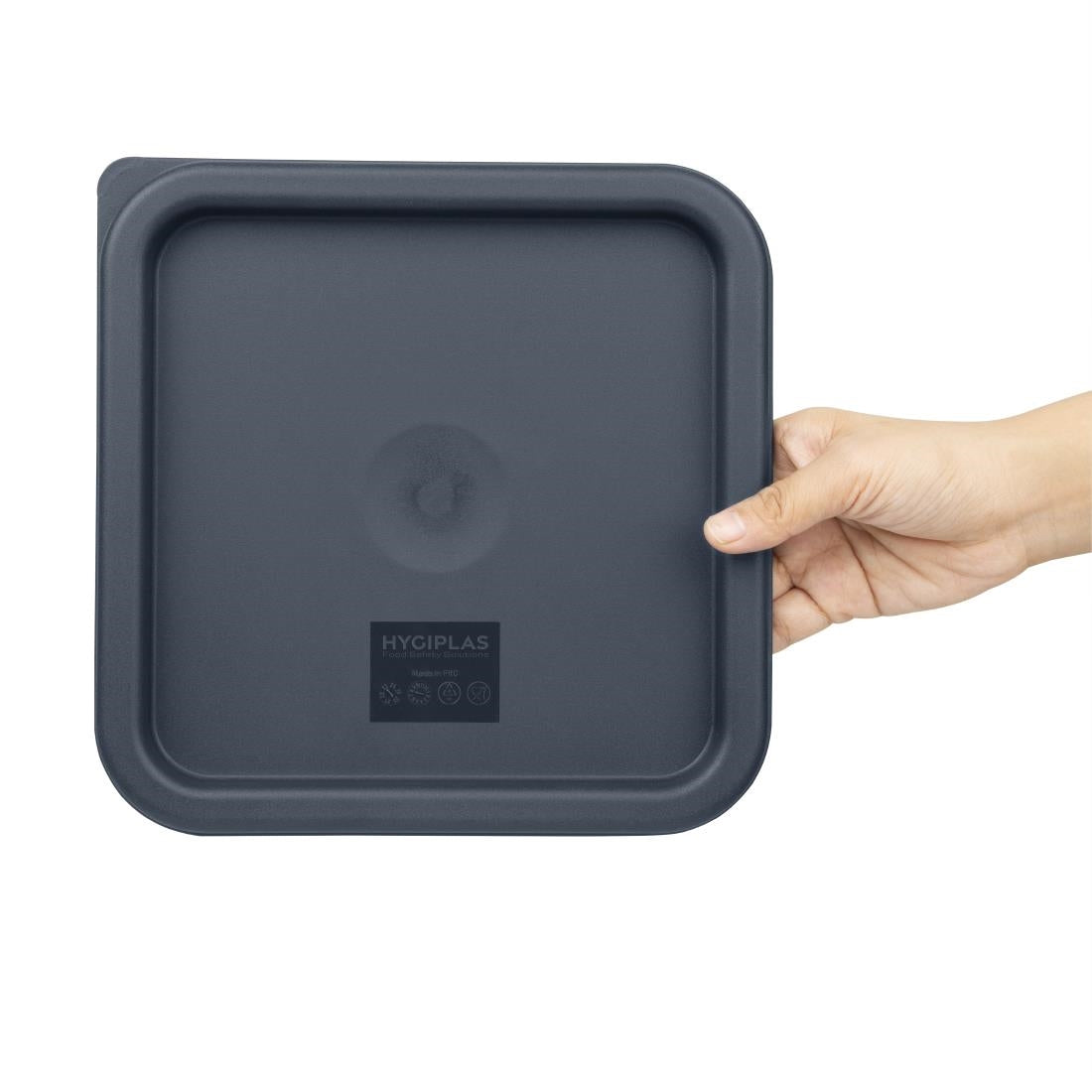Hygiplas Blue Square Food Storage Container Lid Medium • PAS-CF044