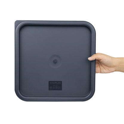 Hygiplas Blue Square Food Storage Container Lid Large • PAS-CF045
