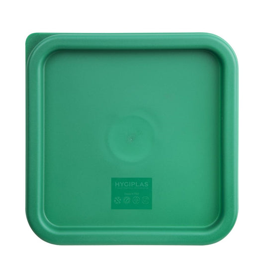Hygiplas Green Square Food Storage Container Lid Medium • PAS-CF047