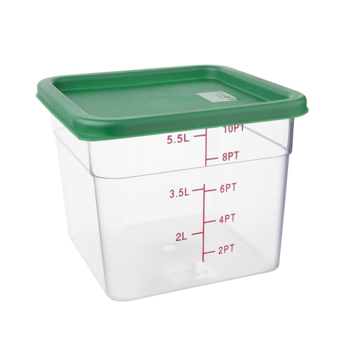 Hygiplas Green Square Food Storage Container Lid Medium • PAS-CF047
