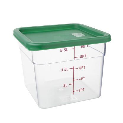 Hygiplas Green Square Food Storage Container Lid Medium • PAS-CF047