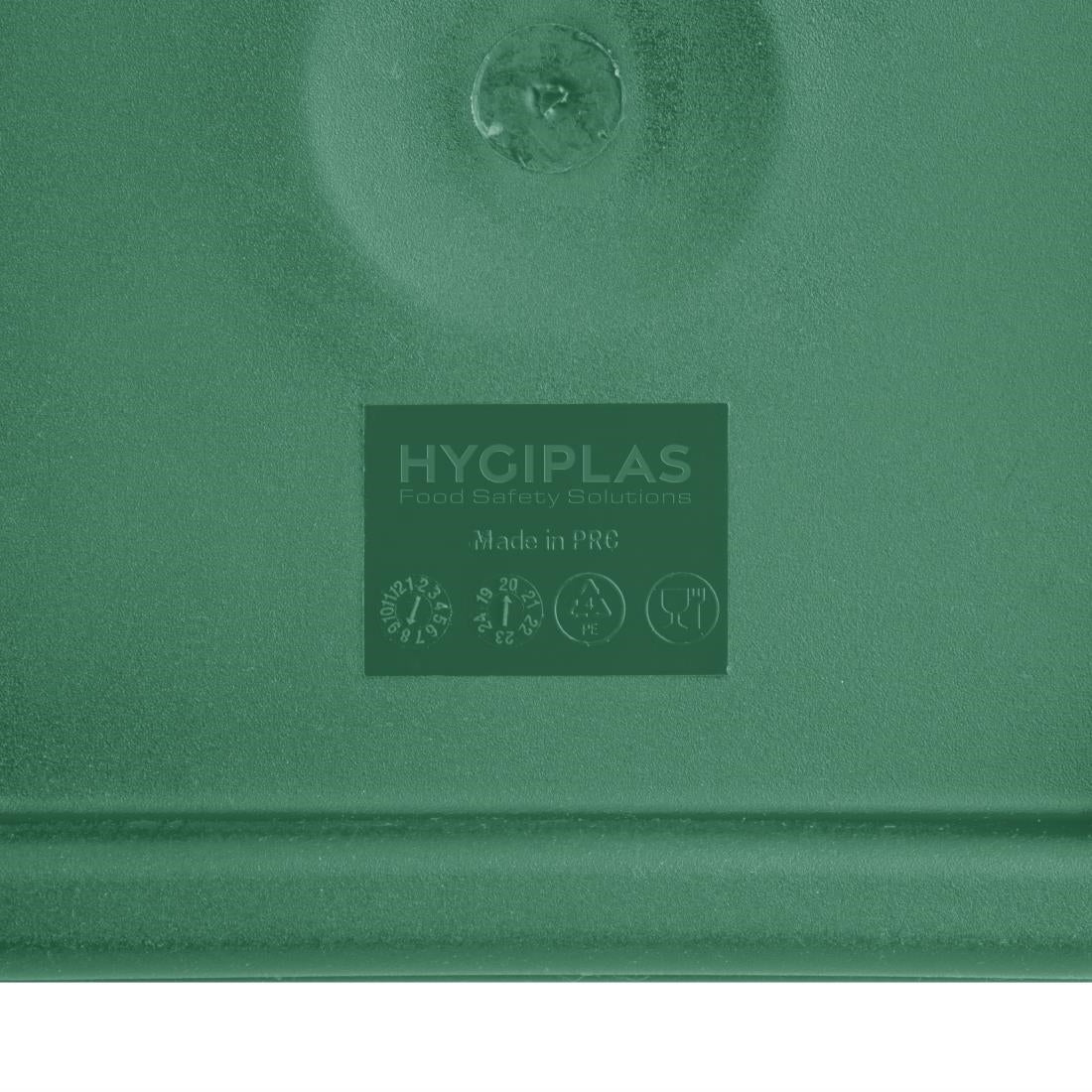 Hygiplas Green Square Food Storage Container Lid Medium • PAS-CF047