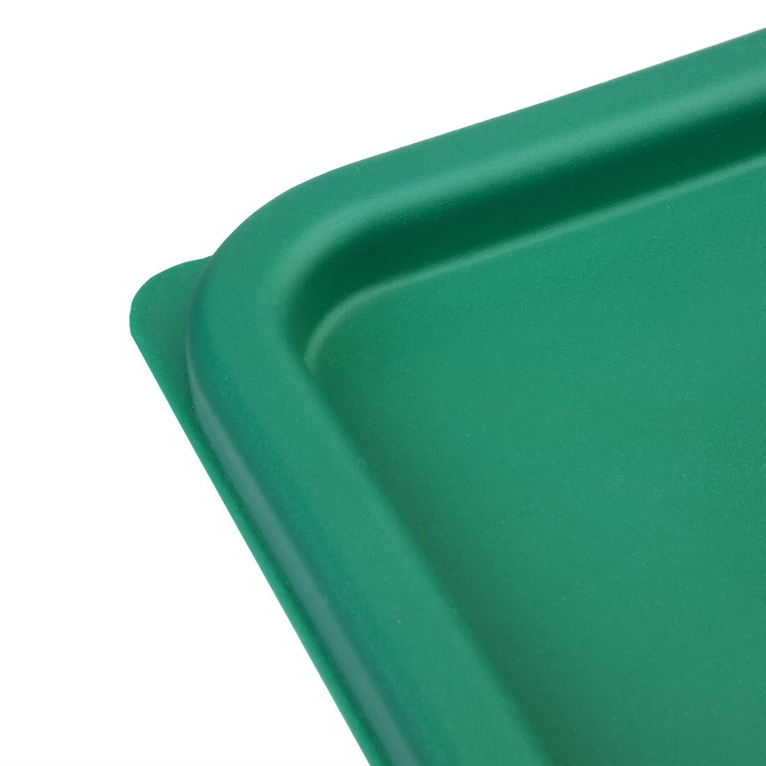 Hygiplas Green Square Food Storage Container Lid Medium • PAS-CF047