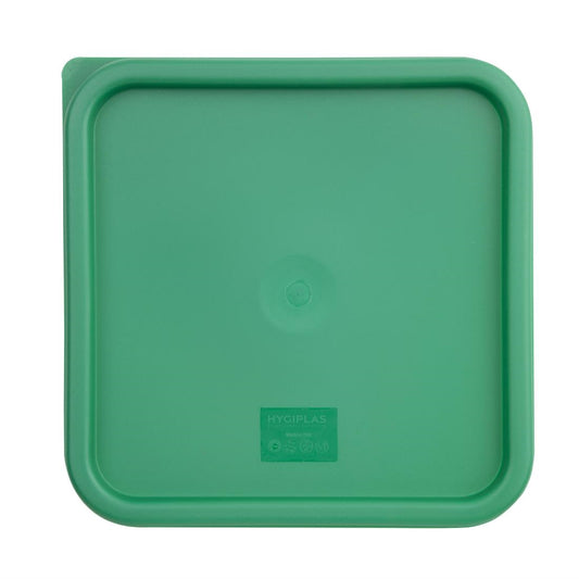 Hygiplas Green Square Food Storage Container Lid Large • PAS-CF048