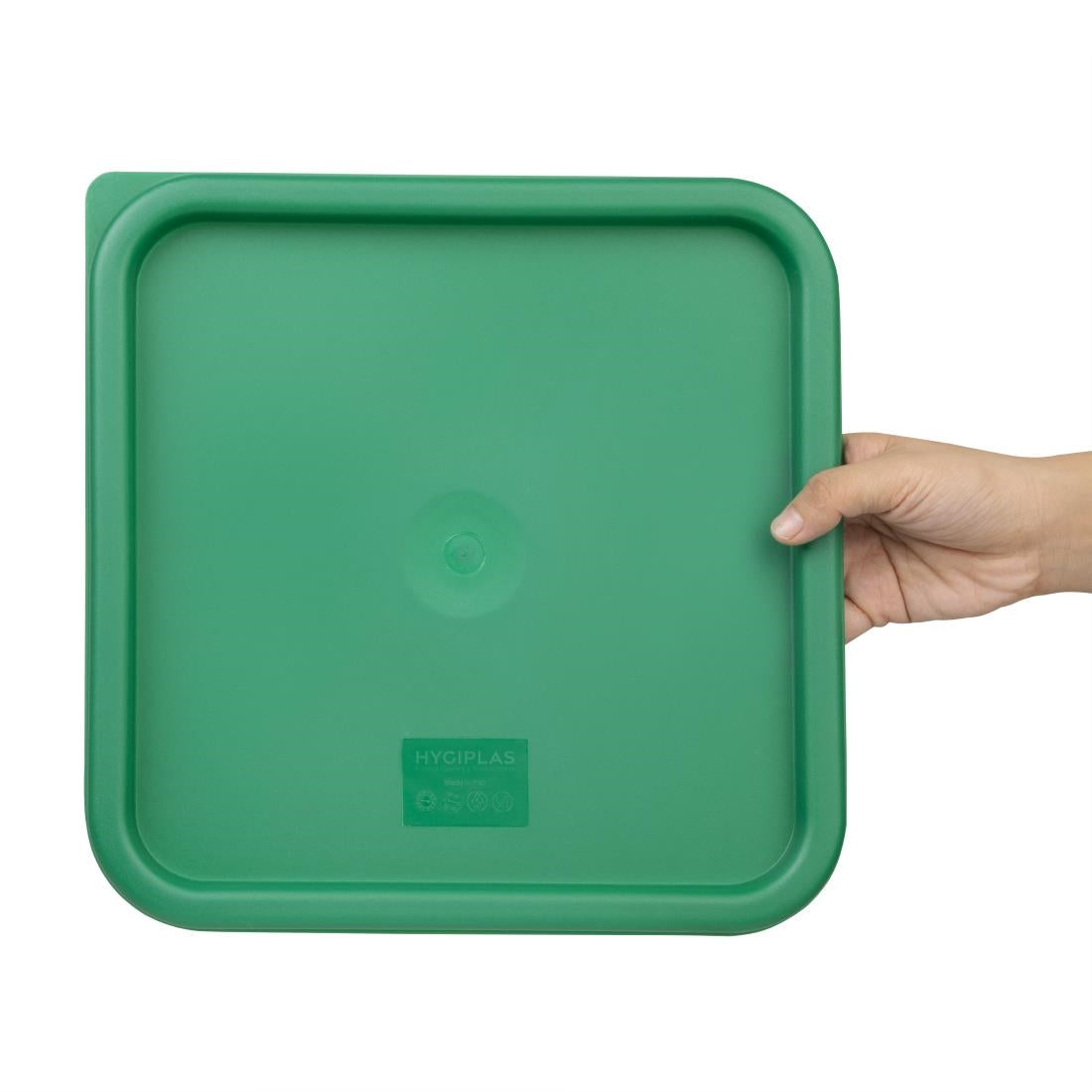 Hygiplas Green Square Food Storage Container Lid Large • PAS-CF048