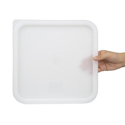 Hygiplas White Square Food Storage Container Lid Large • PAS-CF051
