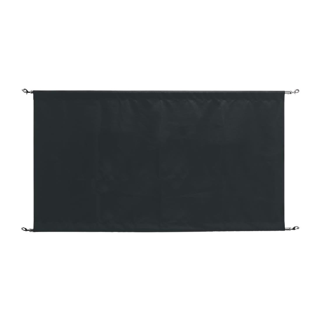 Bolero Black Canvas Barrier • PAS-CF137