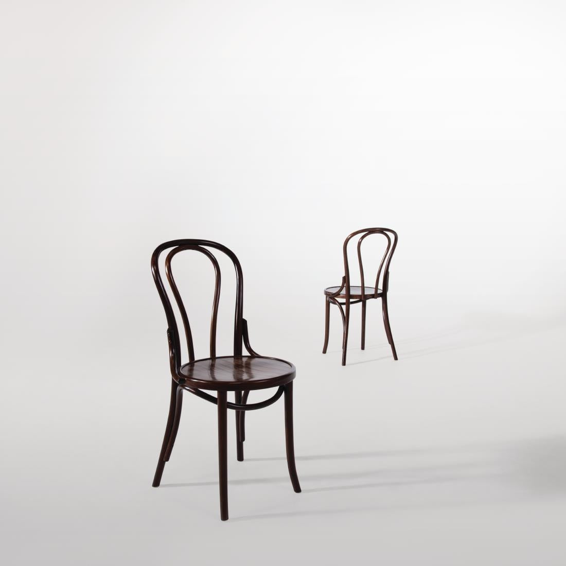Fameg Bentwood Bistro Side Chairs Walnut Finish (2 Pack) (Pack of 2) • PAS-CF139