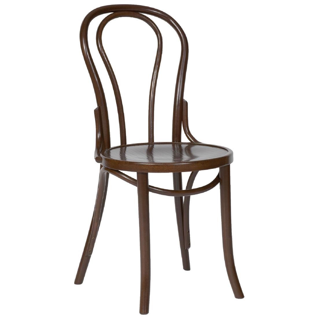 Fameg Bentwood Bistro Side Chairs Walnut Finish (Pack of 2) • PAS-CF139