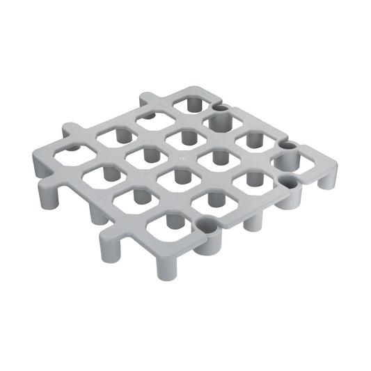 Vogue Plastic Dunnage Floor Rack (2 Pack) (Material: Polypropylene. Dimensions: 40(H) x 335(W) x 335(D)mm. Pack quantity: 2) • PAS-CF205