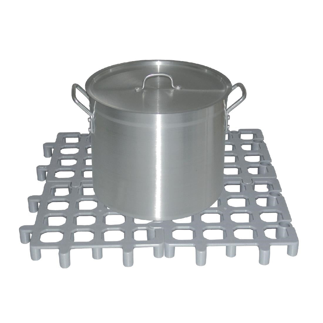 Vogue Plastic Dunnage Floor Rack (2 Pack) (Material: Polypropylene. Dimensions: 40(H) x 335(W) x 335(D)mm. Pack quantity: 2) • PAS-CF205