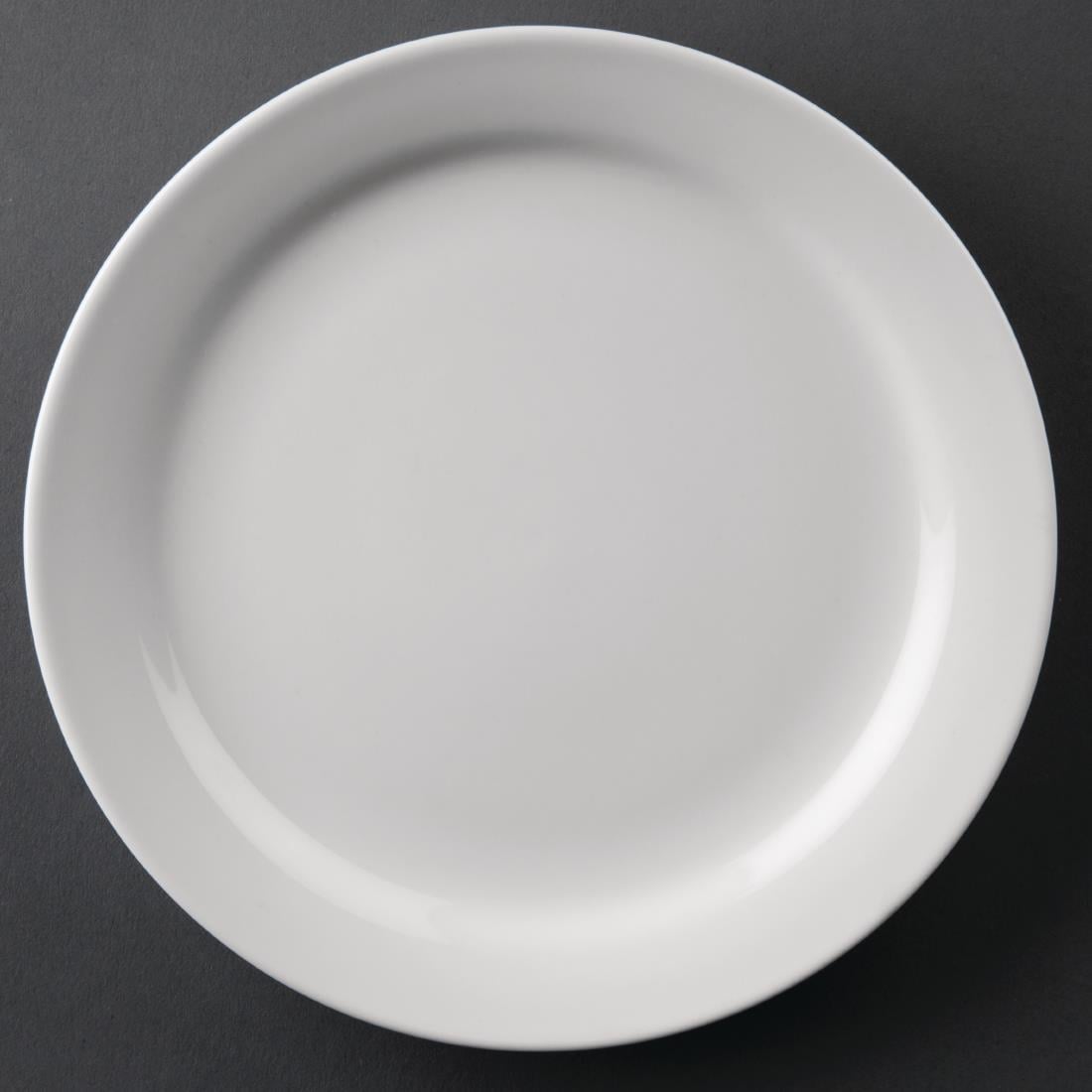 "Bulk Buy Olympia Athena Narrow Rimmed Plates 165mm (36 Pack)" (165mm Narrow Rimmed Plates | Pack quantity: 36) • PAS-S751