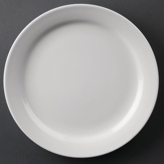 EDLP Olympia Athena Narrow Rimmed Plate - 165mm 6 1/2" (12 Pack) (165(Ø)mm. Pack quantity: 12) • PAS-CF360