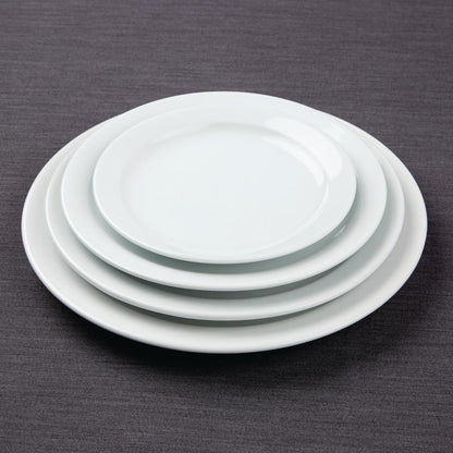 EDLP Olympia Athena Narrow Rimmed Plate - 284mm 11" (6 Pack) (284(Ø)mm. Pack quantity: 6) • PAS-CF365