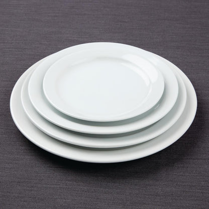 EDLP Olympia Athena Narrow Rimmed Plate - 230mm 9" (12 Pack) (226(Ø)mm. Pack quantity: 12) • PAS-CF363