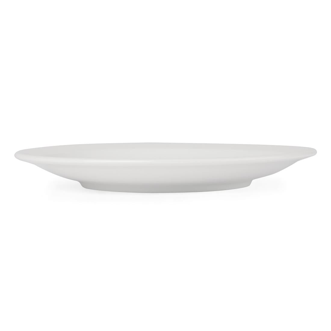 EDLP Olympia Athena Narrow Rimmed Plate - 205mm 8" (12 Pack) (205(Ø)mm. Pack quantity: 12) • PAS-CF362