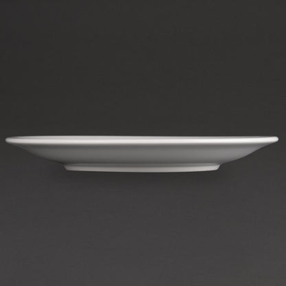 EDLP Olympia Athena Narrow Rimmed Plate - 205mm 8" (12 Pack) (205(Ø)mm. Pack quantity: 12) • PAS-CF362