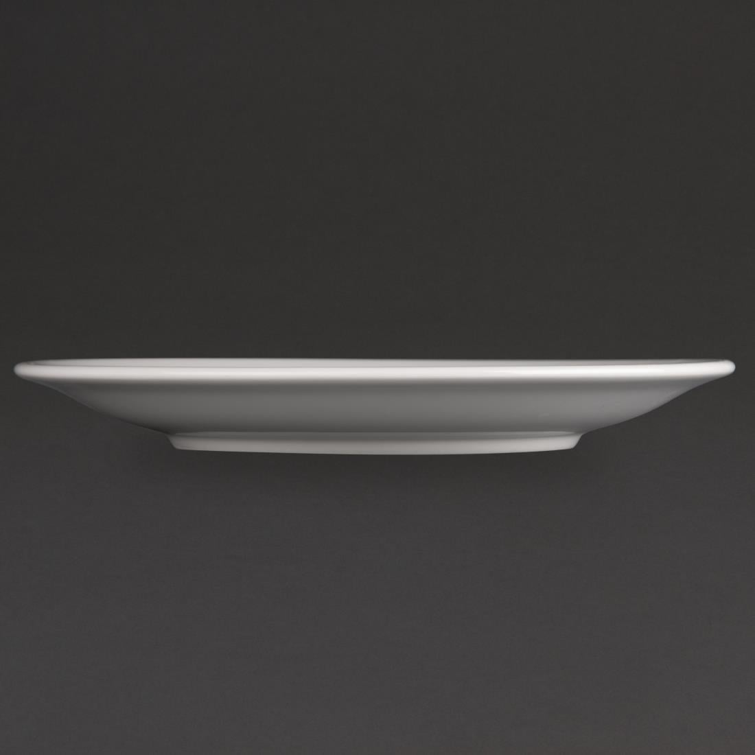 Bulk Buy Olympia Athena Narrow Rimmed Plates 205mm (36 Pack) (205mm / 8" Narrow Rimmed Plates | Pack quantity: 36) • PAS-S752