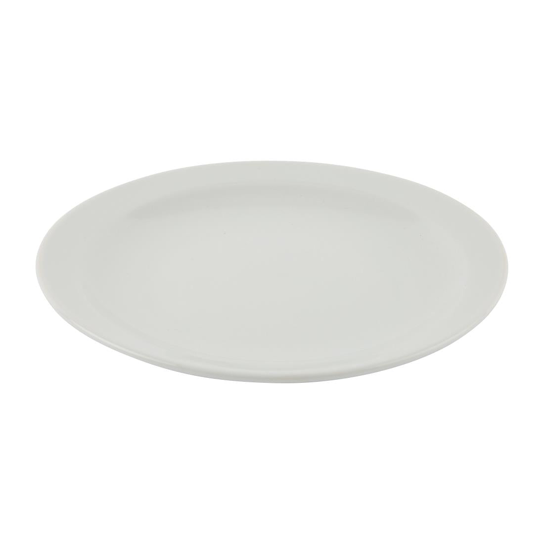 EDLP Olympia Athena Narrow Rimmed Plate - 205mm 8" (12 Pack) (205(Ø)mm. Pack quantity: 12) • PAS-CF362