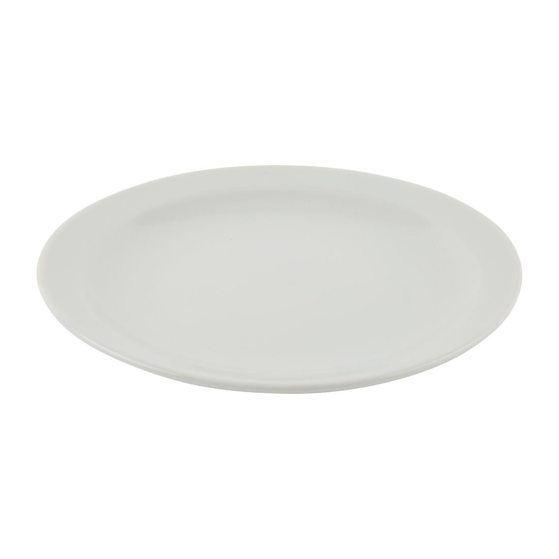 Bulk Buy Olympia Athena Narrow Rimmed Plates 205mm (36 Pack) (205mm / 8" Narrow Rimmed Plates | Pack quantity: 36) • PAS-S752
