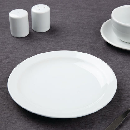 EDLP Olympia Athena Narrow Rimmed Plate - 205mm 8" (12 Pack) (205(Ø)mm. Pack quantity: 12) • PAS-CF362
