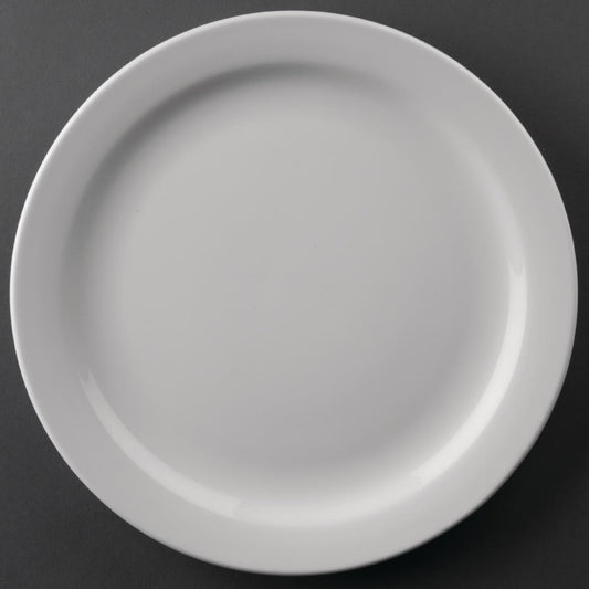 EDLP Olympia Athena Narrow Rimmed Plate 226mm (12 Pack) (226(Ø)mm. Pack quantity: 12) • PAS-CF363