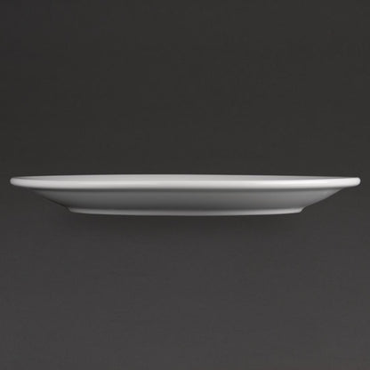 EDLP Olympia Athena Narrow Rimmed Plate - 230mm 9" (12 Pack) (226(Ø)mm. Pack quantity: 12) • PAS-CF363