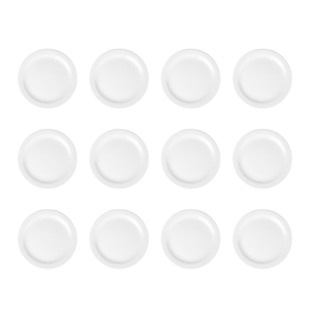 EDLP Olympia Athena Narrow Rimmed Plate - 230mm 9" (12 Pack) (226(Ø)mm. Pack quantity: 12) • PAS-CF363
