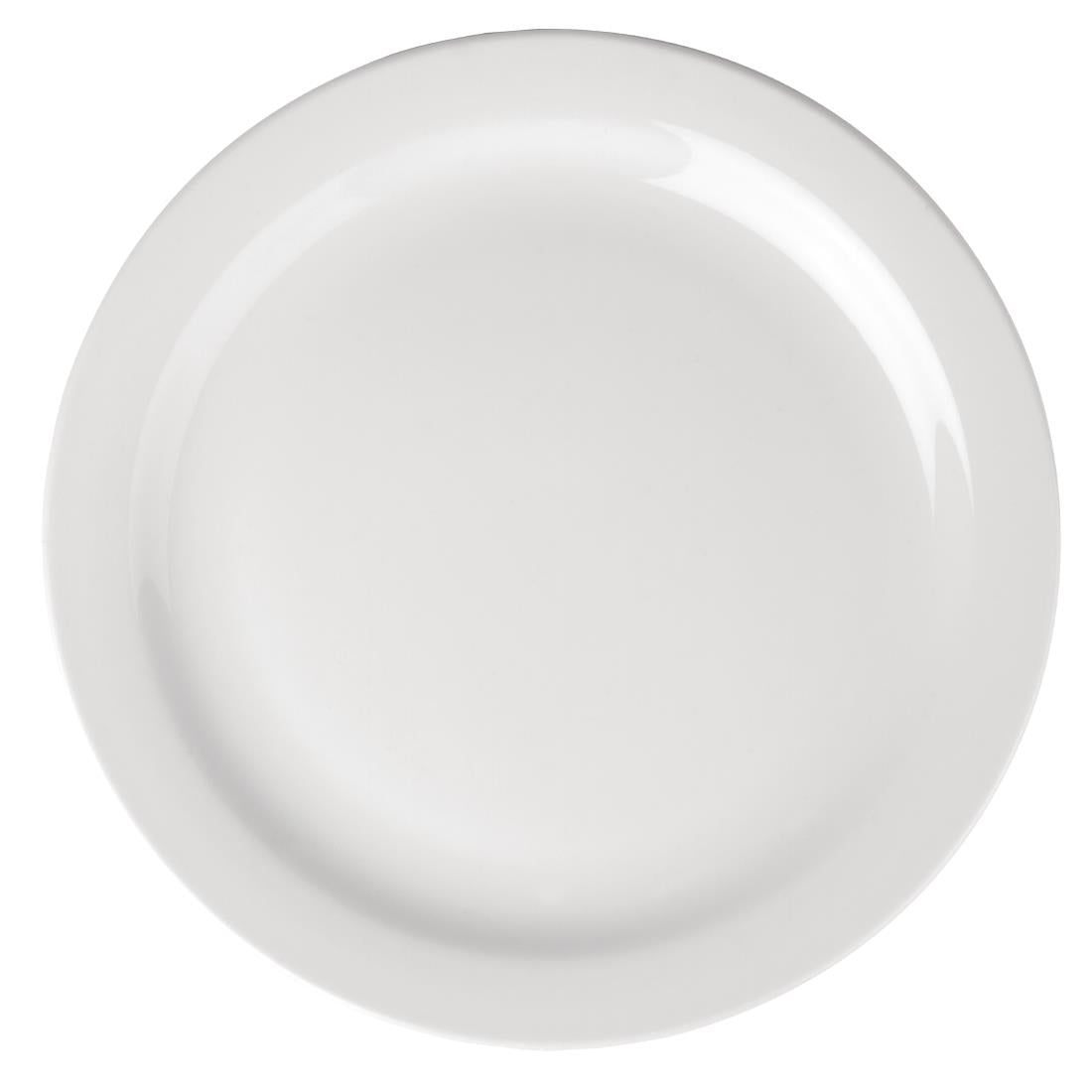 EDLP Olympia Athena Narrow Rimmed Plate - 230mm 9" (12 Pack) (226(Ø)mm. Pack quantity: 12) • PAS-CF363