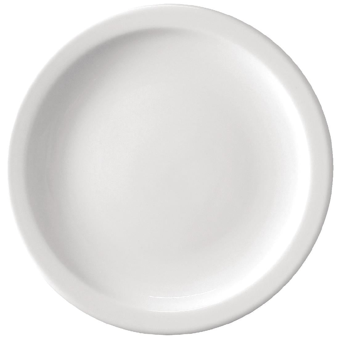 "Bulk Buy Olympia Athena Narrow Rimmed Plates 226mm (36 Pack)" (226mm Narrow Rimmed Plates | Pack quantity: 36) • PAS-S753