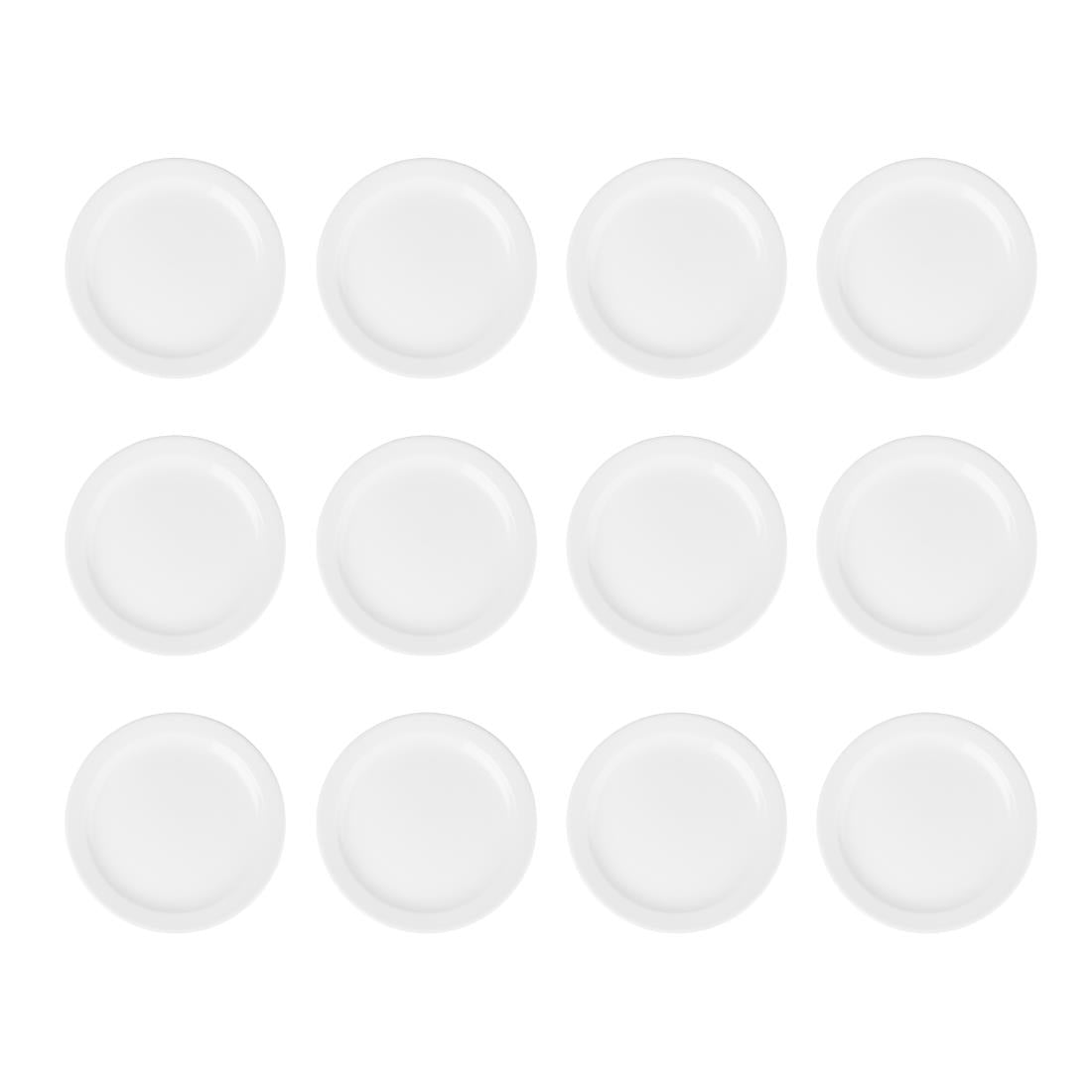 EDLP Olympia Athena Narrow Rimmed Plate - 255mm 10" (12 Pack) (255(Ø)mm. Pack quantity: 12) • PAS-CF364