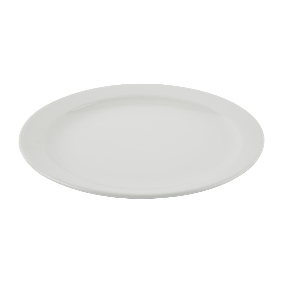 EDLP Olympia Athena Narrow Rimmed Plate - 255mm 10" (12 Pack) (255(Ø)mm. Pack quantity: 12) • PAS-CF364