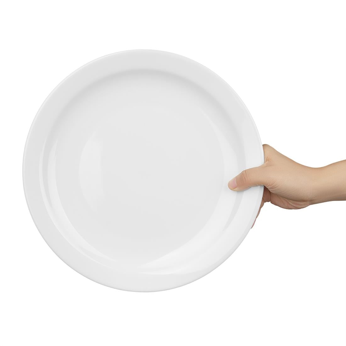 EDLP Olympia Athena Narrow Rimmed Plate - 284mm 11" (6 Pack) (284(Ø)mm. Pack quantity: 6) • PAS-CF365
