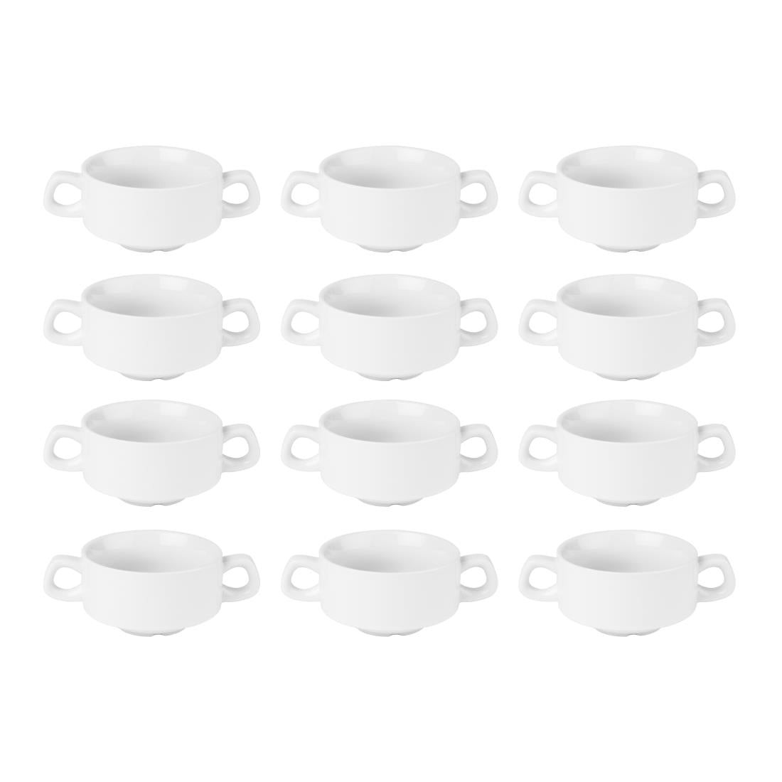 EDLP Olympia Athena Stacking Soup Bowl - 290ml 9.8fl oz (12 Pack) (Capacity: 290ml. Pack quantity: 12) • PAS-CF369