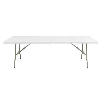 Bolero Centre Folding Table 8ft White • PAS-CF375