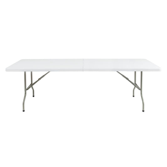 Bolero Centre Folding Table 8ft White • PAS-CF375