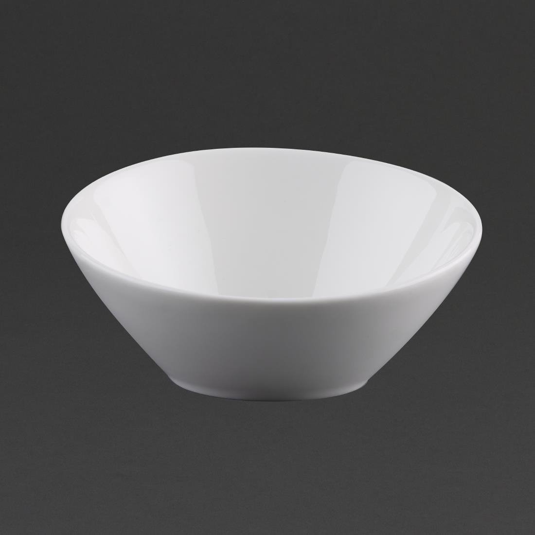 Olympia Lumina Oval Sloping Bowls White 148mm (6 Pack) (Pack of 6) • PAS-CF383