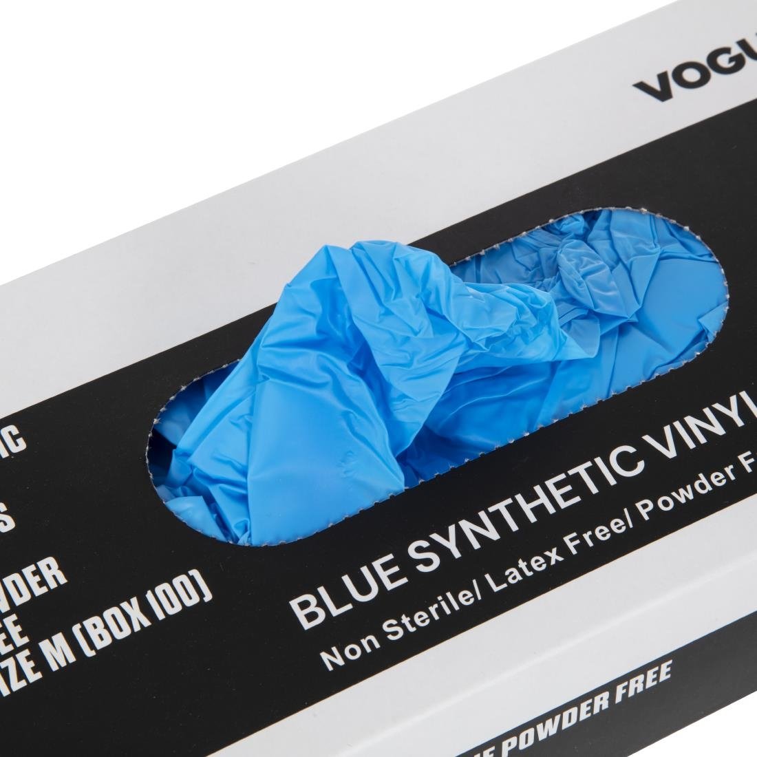 Vogue Powder Free Vinyl Gloves M (Pack of 100) • PAS-CF403-M